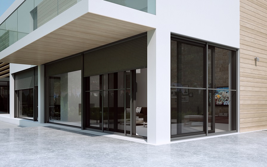 „bluALU“ langai PVC šiluma ir aliuminio elegancija